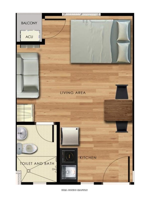 Bria Condo Mactan Condo Unit Floor Plan Bria Condo Mactan