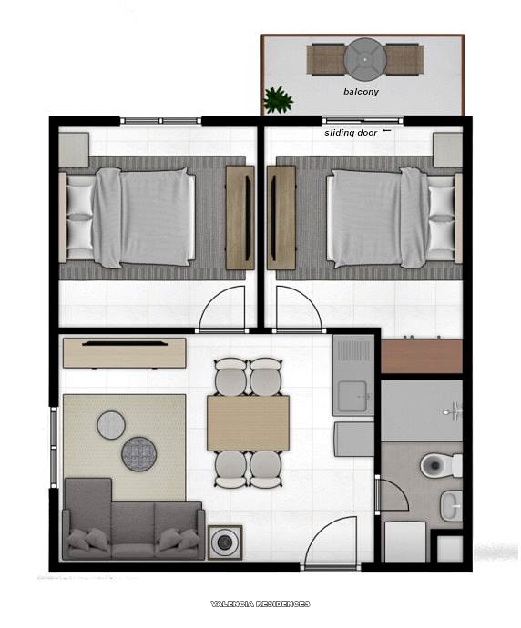 Valencia Cebu Condo Unit Floor Plan Valencia Cebu